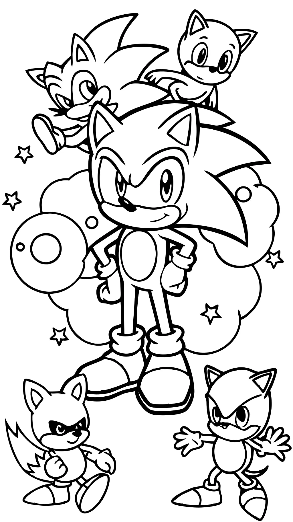 sonic x coloring pages